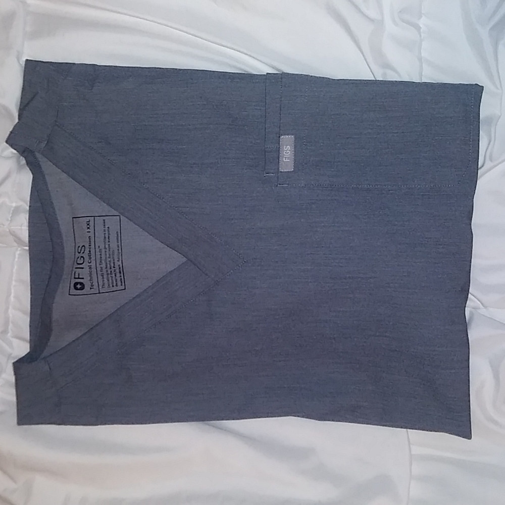 Men's Figs Graphite Scrub Top XXL